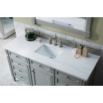Brittany 60" Urban Gray Single Vanity w/ 3 CM Arctic Fall Solid Surface Top
