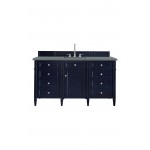 Brittany 60" Victory Blue Single Vanity w/ 3 CM Cala Blue Quartz Top