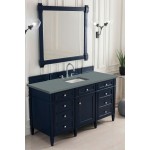 Brittany 60" Victory Blue Single Vanity w/ 3 CM Cala Blue Quartz Top