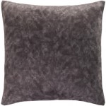Surya Collins Black Pillow Shell With Down Insert 20"H X 20"W