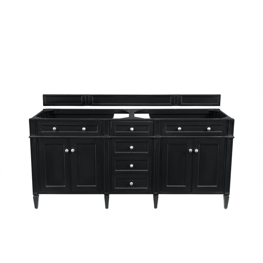 Brittany 72" Black Onyx Double Vanity