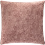 Surya Collins Mauve Pillow Shell With Down Insert 20"H X 20"W
