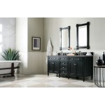 Brittany 72" Black Onyx Double Vanity w/ 3 CM Grey Expo Quartz Top