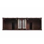 Brittany 72" Burnished Mahogany Double Vanity