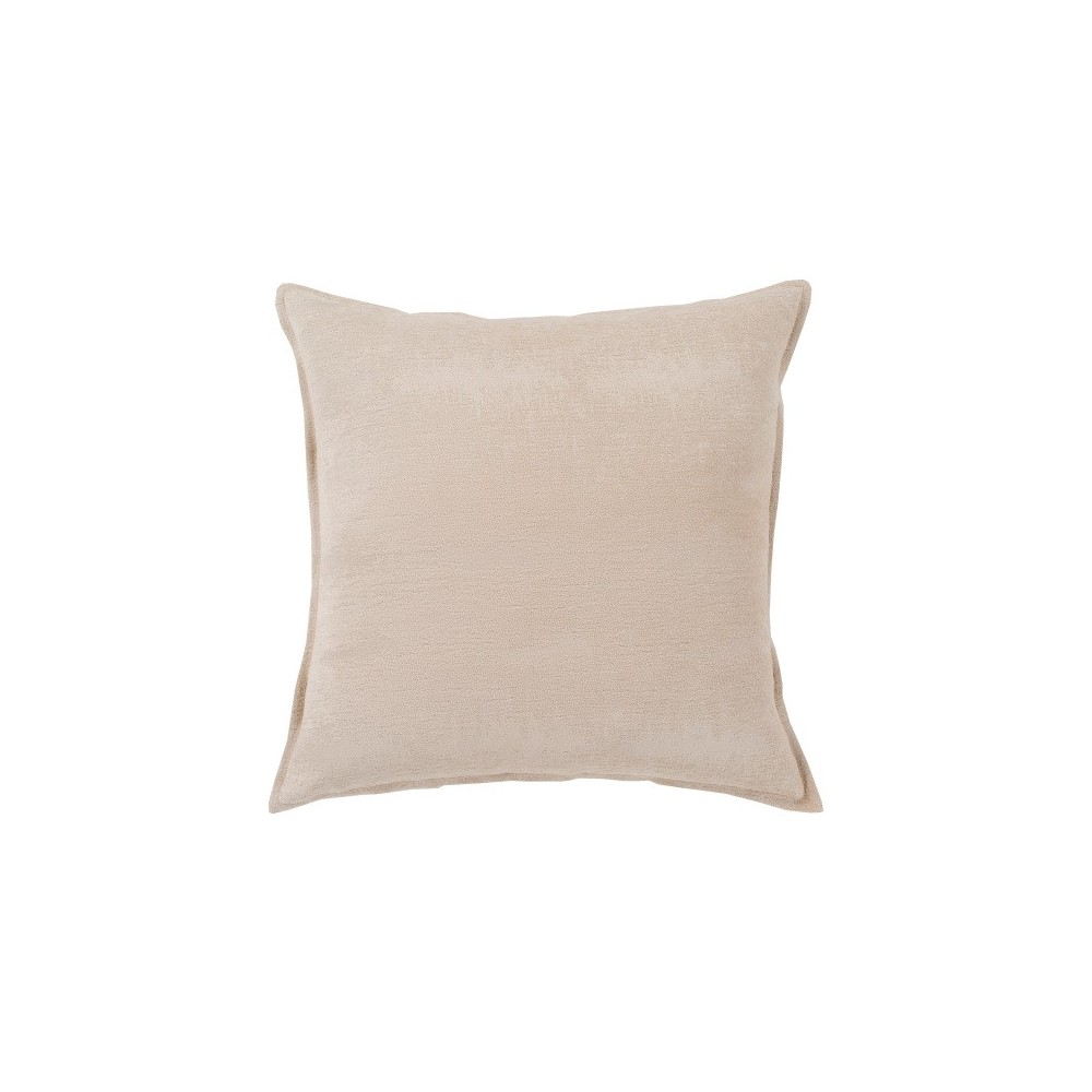 Surya Copacetic Light Beige Pillow Shell With Down Insert 18"H X 18"W