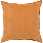 Surya Copacetic Burnt Orange Pillow Shell With Down Insert 18"H X 18"W