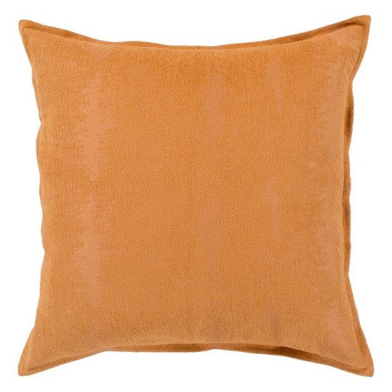 Surya Copacetic Burnt Orange Pillow Shell With Down Insert 18"H X 18"W