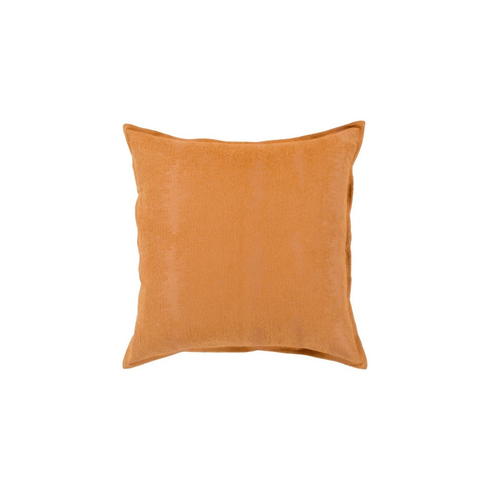 Surya Copacetic Burnt Orange Pillow Shell With Down Insert 18"H X 18"W