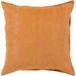 Surya Copacetic Burnt Orange Pillow Shell With Polyester Insert 18"H X 18"W