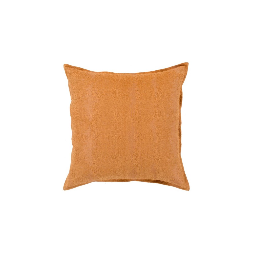 Surya Copacetic Burnt Orange Pillow Shell With Polyester Insert 18"H X 18"W