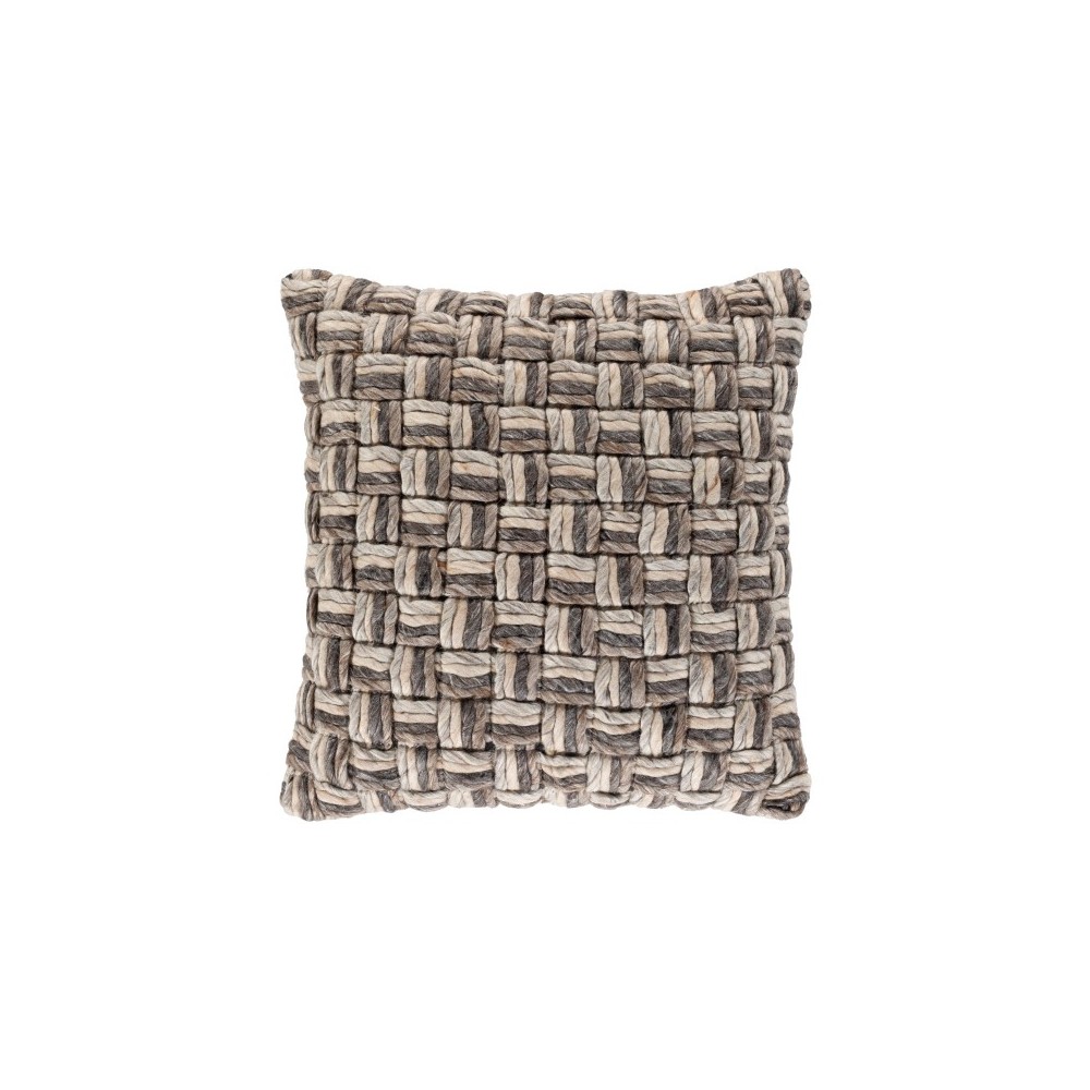 Surya Cordoba Pillow Shell With Down Insert 20"H X 20"W Seafoam Surya Cordoba Pillow Shell With Down Insert 20"H X 20"W Seafoam