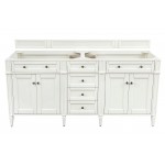 Brittany 72" Bright White Double Vanity