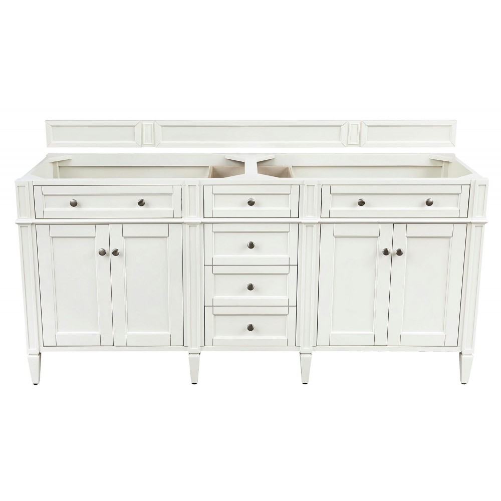 Brittany 72" Bright White Double Vanity