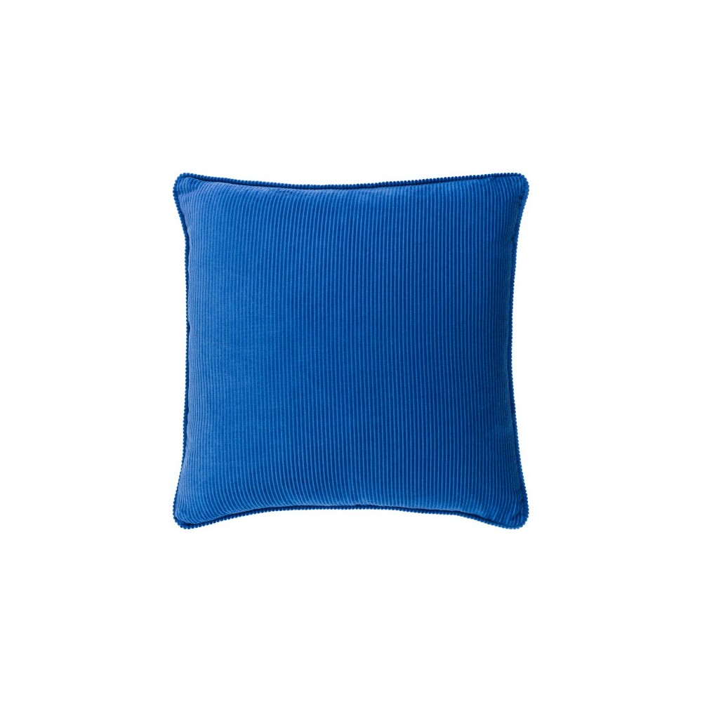 Surya Corduroy Dark Blue Pillow Shell With Polyester Insert 20"H X 20"W Surya Corduroy Dark Blue Pillow Shell With Polyester Insert 20"H X 20"W