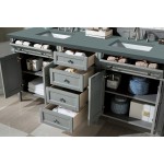 Brittany 72" Urban Gray Double Vanity w/ 3 CM Cala Blue Quartz Top