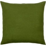 Surya Corduroy Quarters Olive Pillow Shell With Down Insert 22"H X 22"W