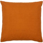 Surya Corduroy Quarters Brick Red Pillow Shell With Down Insert 18"H X 18"W