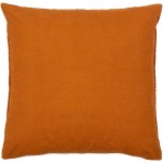 Surya Corduroy Quarters Brick Red Pillow Shell With Polyester Insert 20"H X 20"W