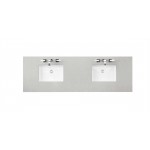 Brittany 72" Victory Blue Double Vanity w/ 3 CM Eternal Serena Quartz Top
