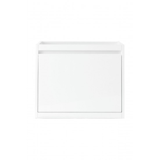 Milan 23.6" Single Vanity Cabinet, Glossy White