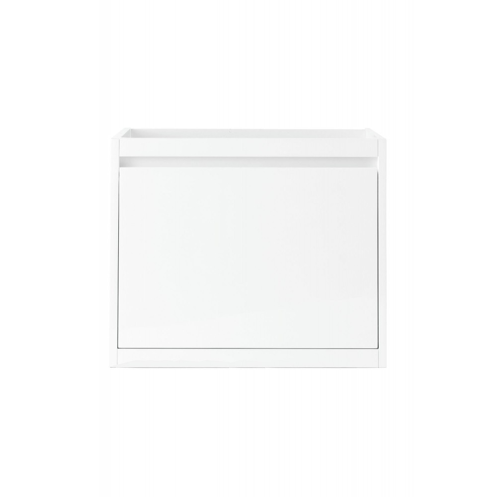 Milan 23.6" Single Vanity Cabinet, Glossy White