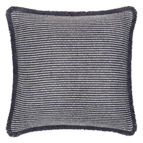 Surya Cotton Fringe Ctf-002 Pillow Shell With Down Insert 20"H X 20"W