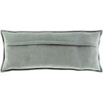 Surya Cotton Velvet Sage Pillow Shell With Down Insert 12"H X 30"W