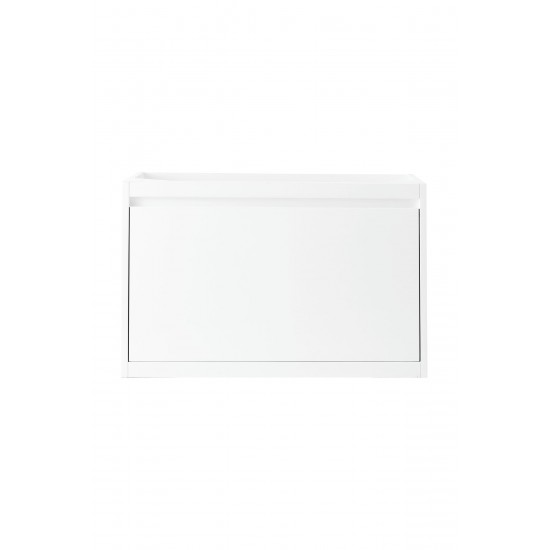 Milan 31.5" Single Vanity Cabinet, Glossy White