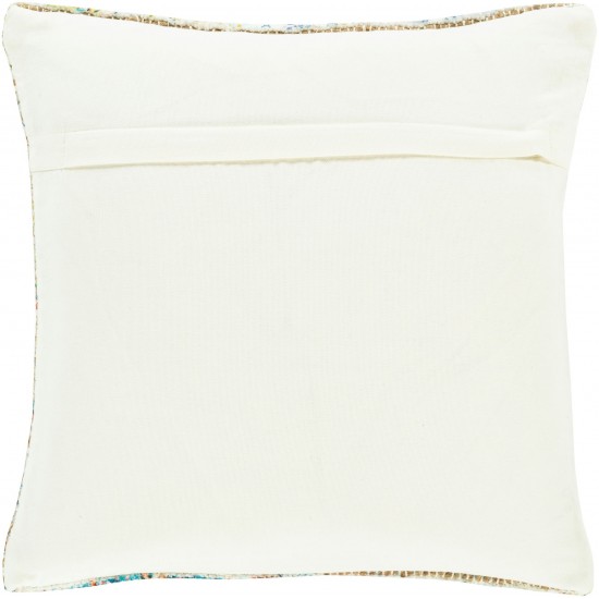 Surya Coventry Pillow Shell With Down Insert 18"H X 18"W - Ivory