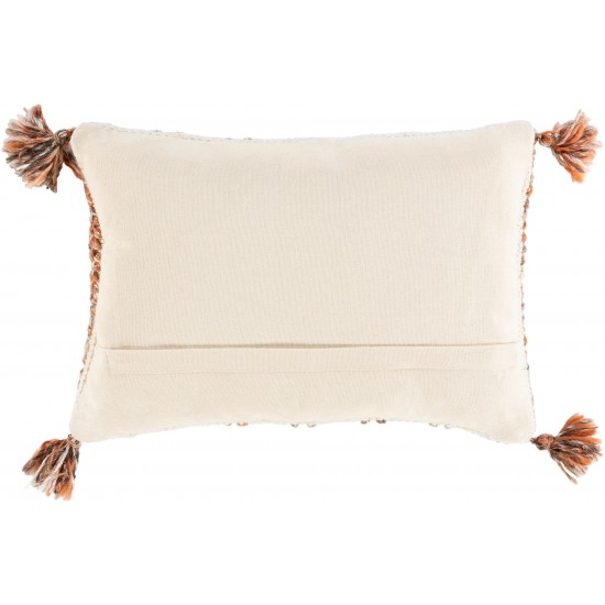 Surya Dacia Beige Pillow Shell With Down Insert 13"H X 20"W