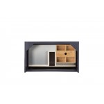 Milan 31.5" Single Vanity Cabinet, Modern Grey Glossy