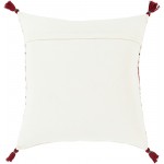 Surya Dashing Ivory Pillow Shell With Polyester Insert 20"H X 20"W