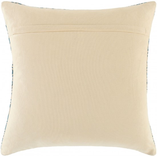 Surya Dayna Ivory Pillow Shell With Down Insert 22"H X 22"W