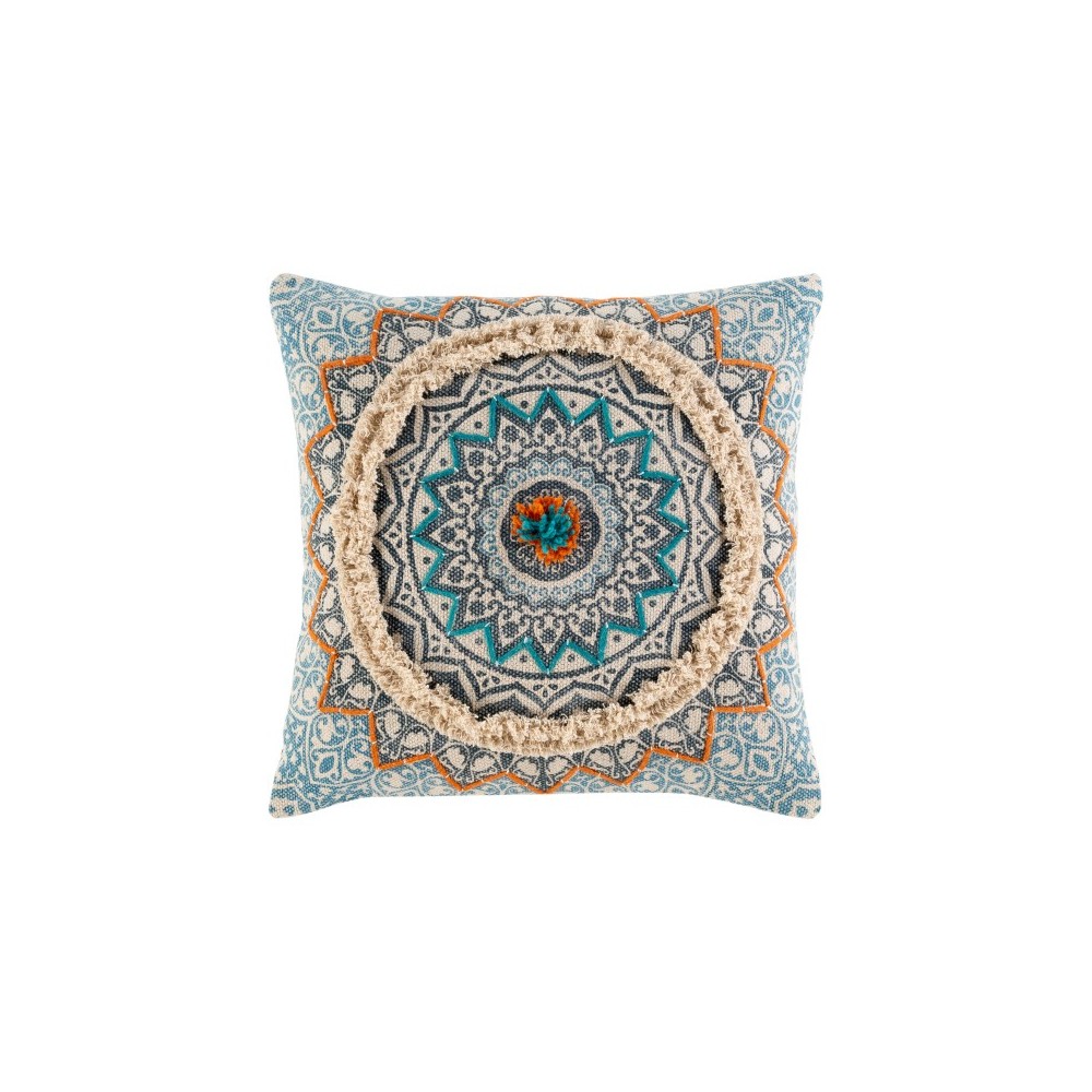 Surya Dayna Ivory Pillow Shell With Polyester Insert 22"H X 22"W