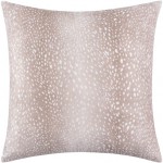 Surya Doe Tan Pillow Shell With Down Insert 18"H X 18"W