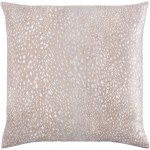 Surya Doe Tan Pillow Shell With Down Insert 18"H X 18"W