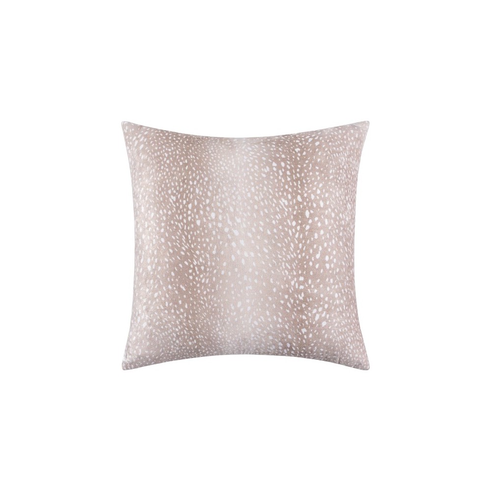 Surya Doe Tan Pillow Shell With Polyester Insert 18"H X 18"W