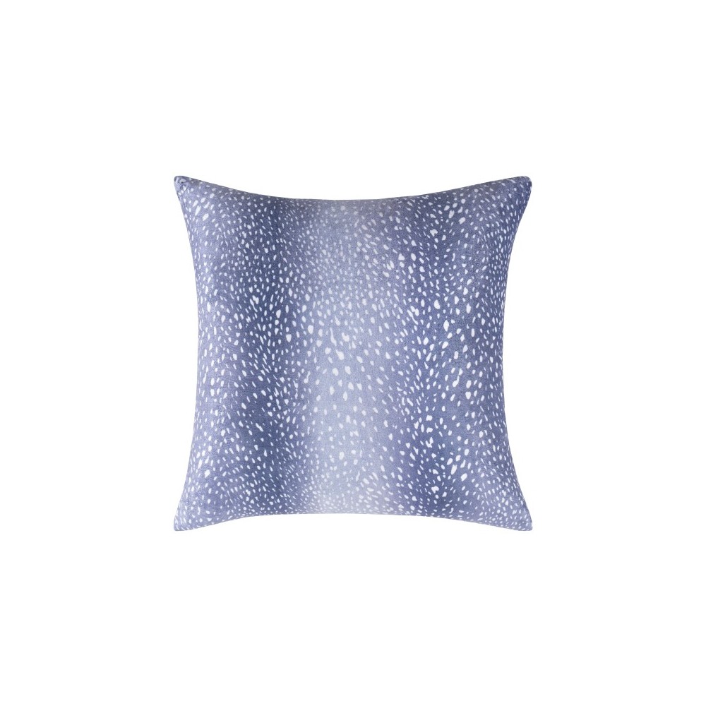 Surya Doe Blue Pillow Shell With Down Insert 20"H X 20"W