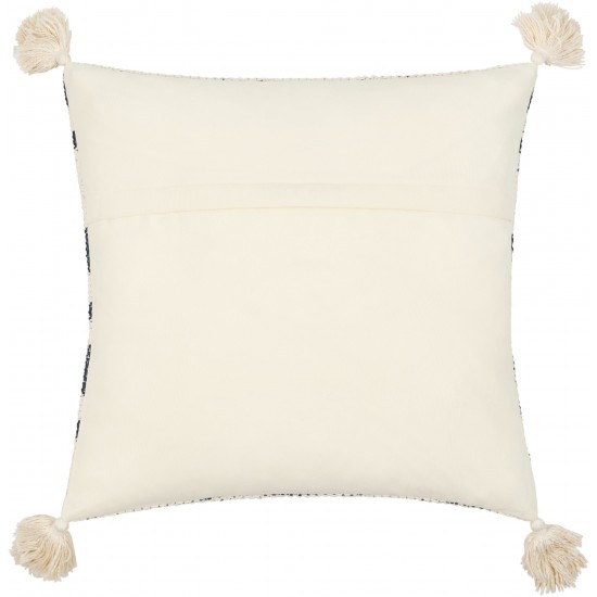 Surya Dorothy Cream Pillow Shell With Polyester Insert 14"H X 22"W