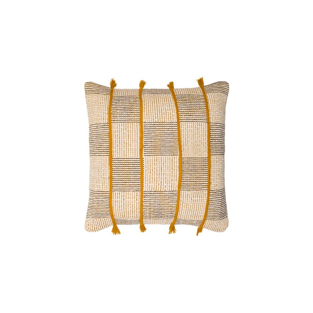 Surya Draper Pillow Shell With Polyester Insert 20"H X 20"W