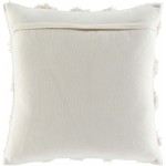 Surya Edric Ivory Pillow Shell With Polyester Insert 18"H X 18"W