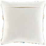 Surya Edric Blue Pillow Shell With Down Insert 18"H X 18"W