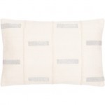 Surya Ekon Cream Pillow Shell With Polyester Insert 14"H X 22"W