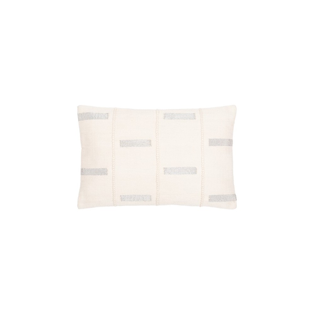 Surya Ekon Cream Pillow Shell With Polyester Insert 14"H X 22"W