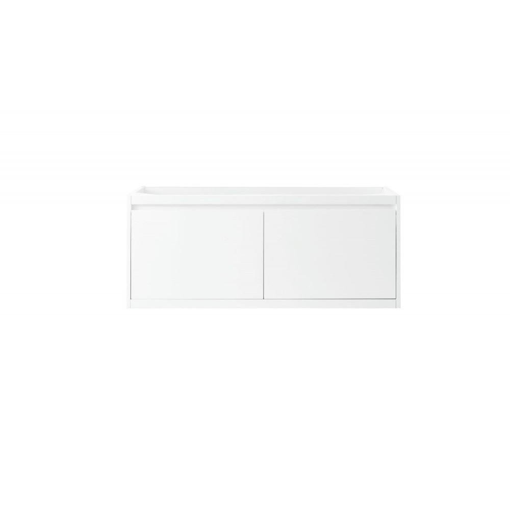 Milan 47.3" Single Vanity Cabinet, Glossy White