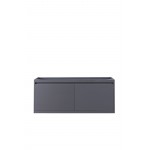 Milan 47.3" Single Vanity Cabinet, Modern Grey Glossy
