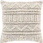 Surya Faroe Pillow Shell With Down Insert 18"H X 18"W Beige