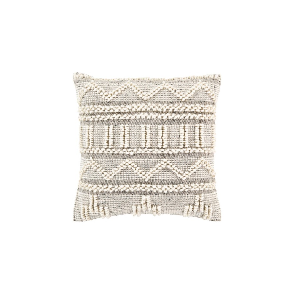 Surya Faroe Pillow Shell With Down Insert 18"H X 18"W Beige