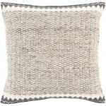 Surya Faroe Pillow Shell With Down Insert 18"H X 18"W - Light Beige