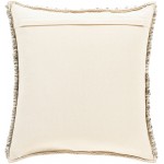 Surya Faroe Pillow Shell With Polyester Insert 22"H X 22"W Cream